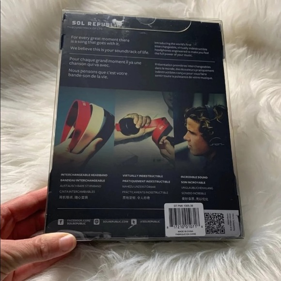 New SOL REPUBLIC 1305-38 Pink HeadBand - Picture 2 of 4